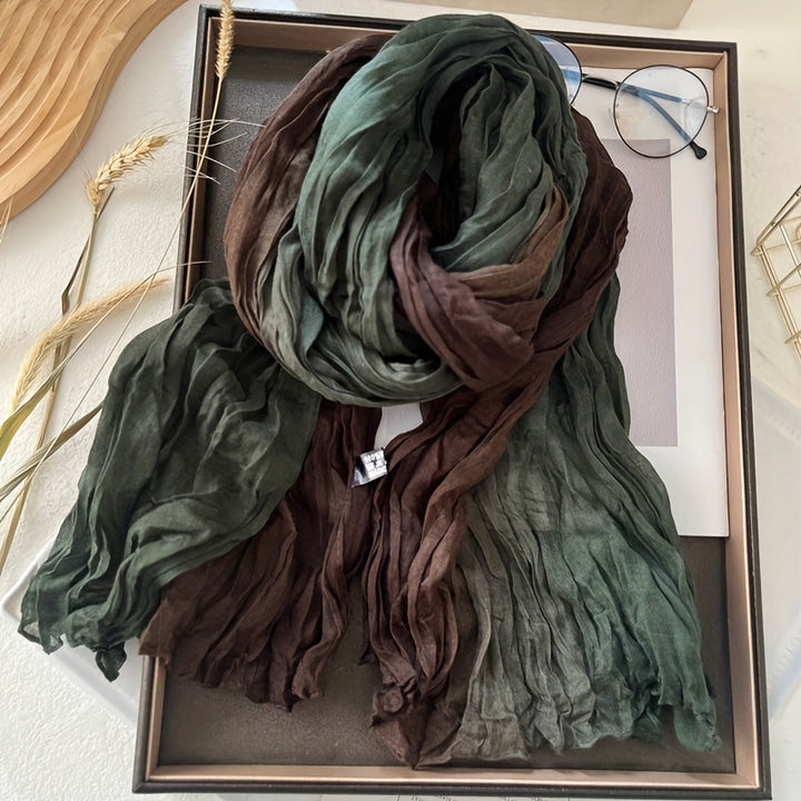 Pleated Gradient Scarf | Valenira