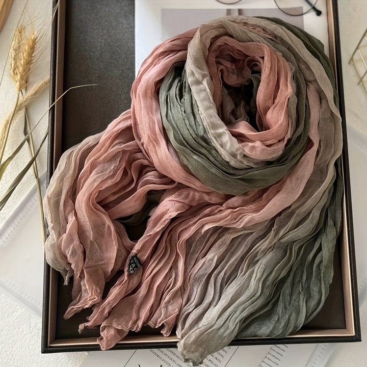 Pleated Gradient Scarf | Valenira