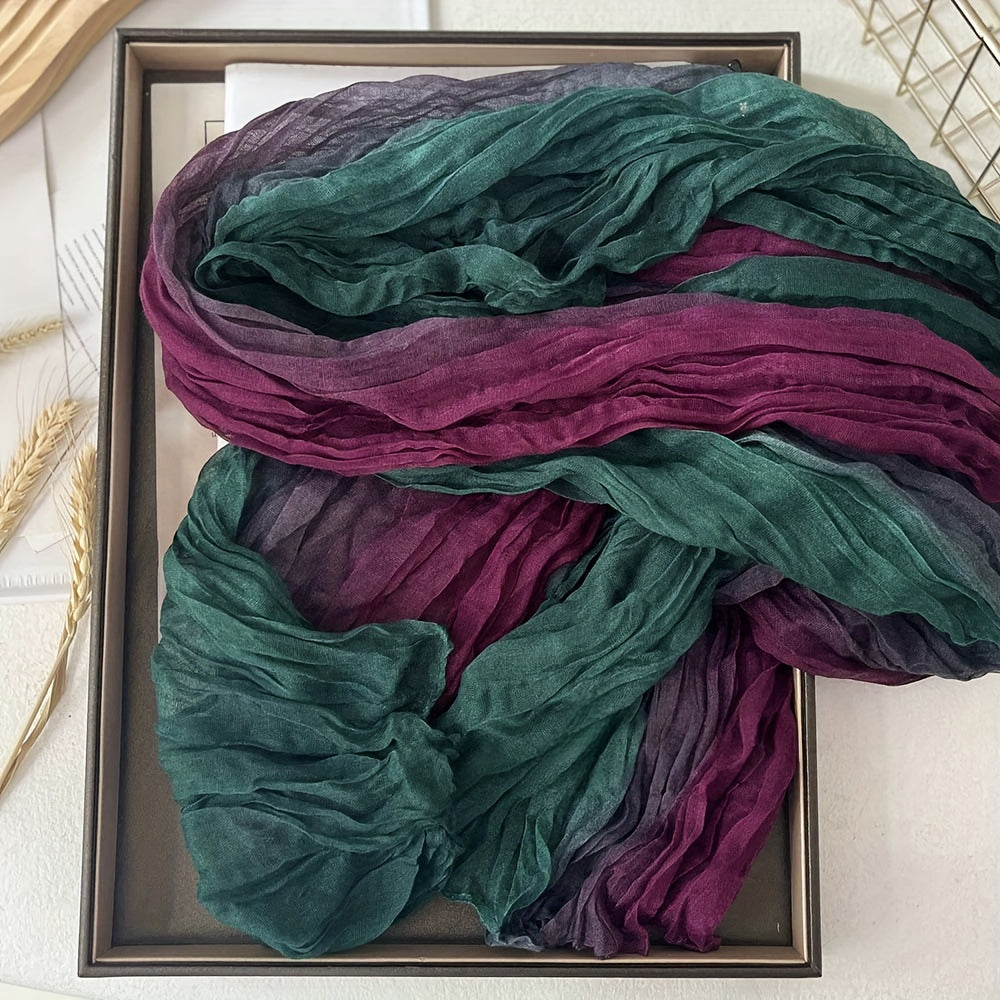 Pleated Gradient Scarf | Valenira