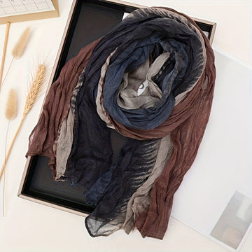 Pleated Gradient Scarf