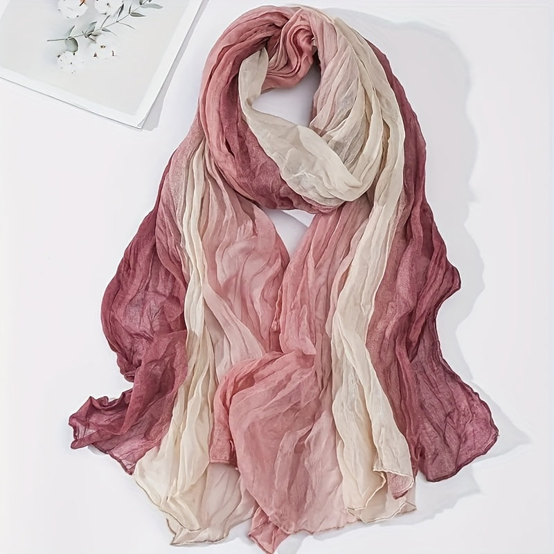 Pleated Gradient Scarf | Valenira