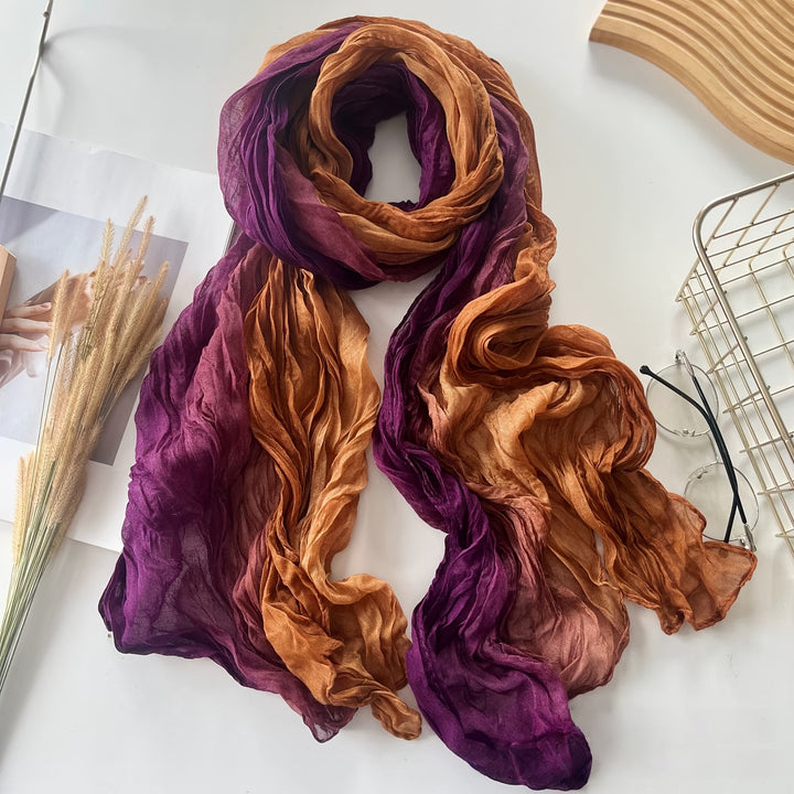 Pleated Gradient Scarf | Valenira