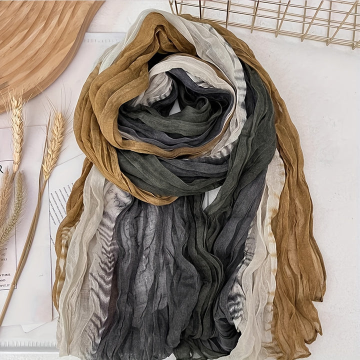 Pleated Gradient Scarf | Valenira