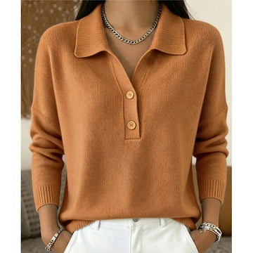 Polo Collar Knit Sweater