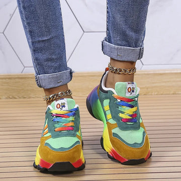 Rainbow Sole Sneakers
