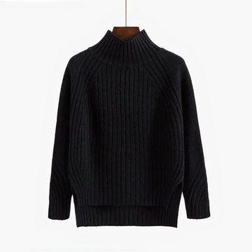 Ribbed Mock Neck Sweater