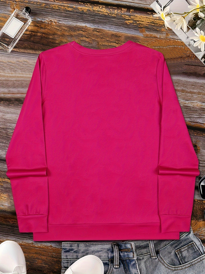 Santa Graphic Crew Neck Sweatshirt