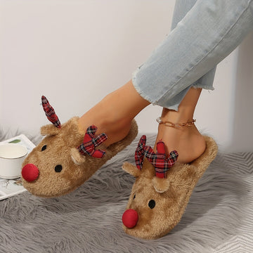 Reindeer Antler Slide Slippers