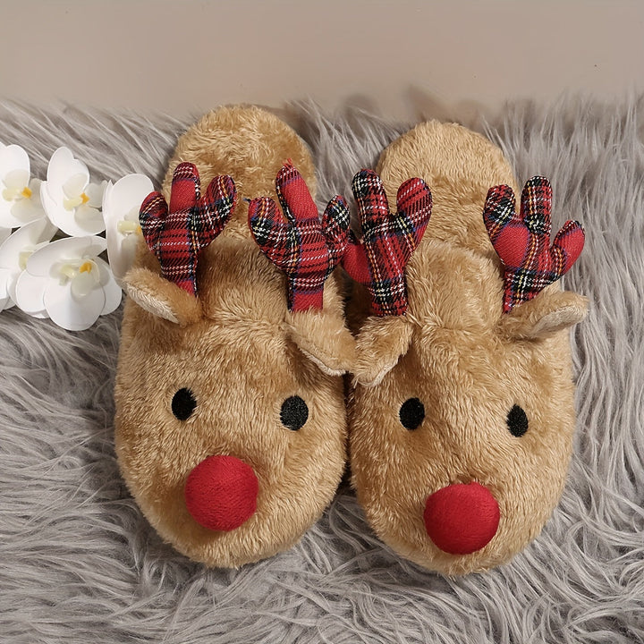 Reindeer Antler Slide Slippers