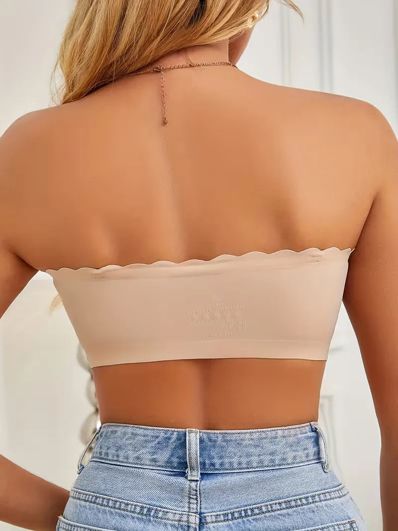 Scalloped Strapless Bra | Valenira
