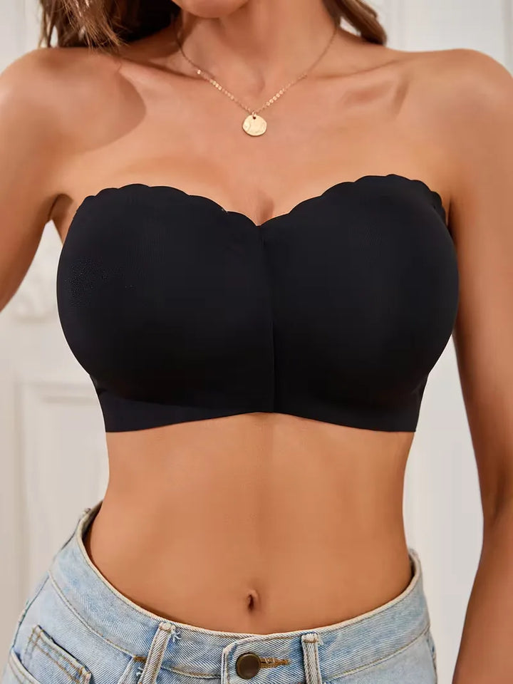 Scalloped Strapless Bra | Valenira