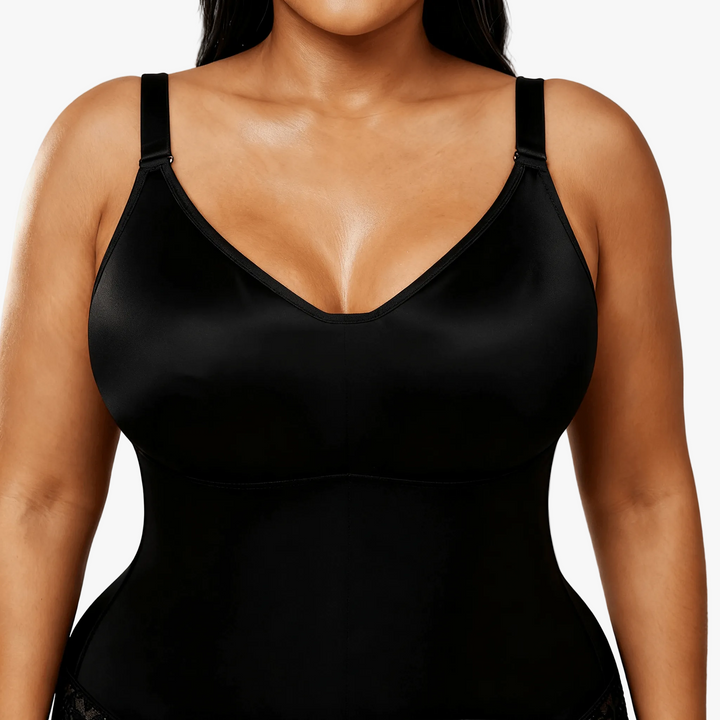Front-Zip Shaping Bodysuit