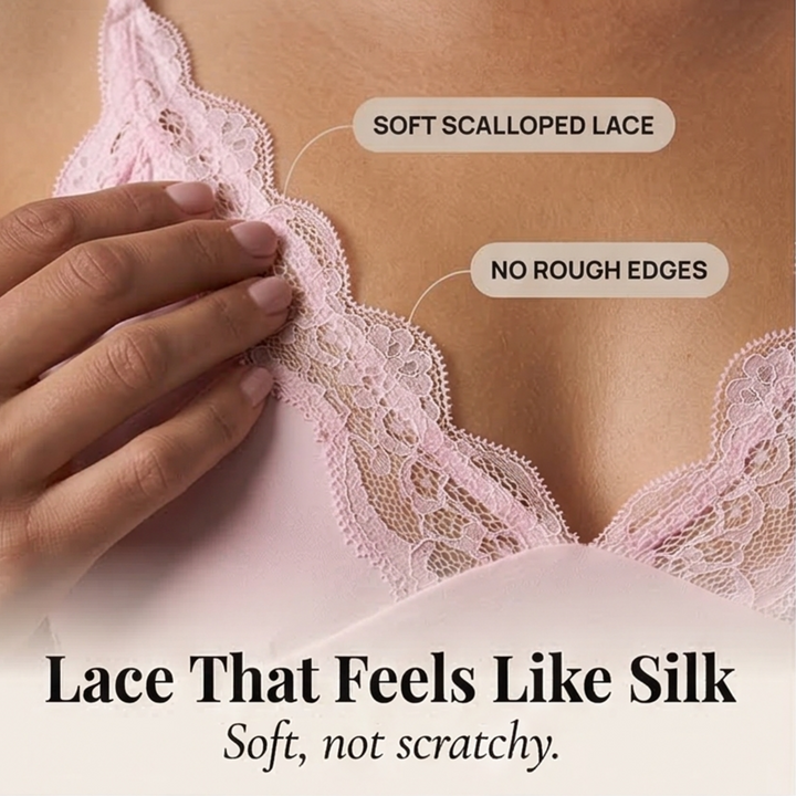 Seamless Lace Cami and Boxer Set
