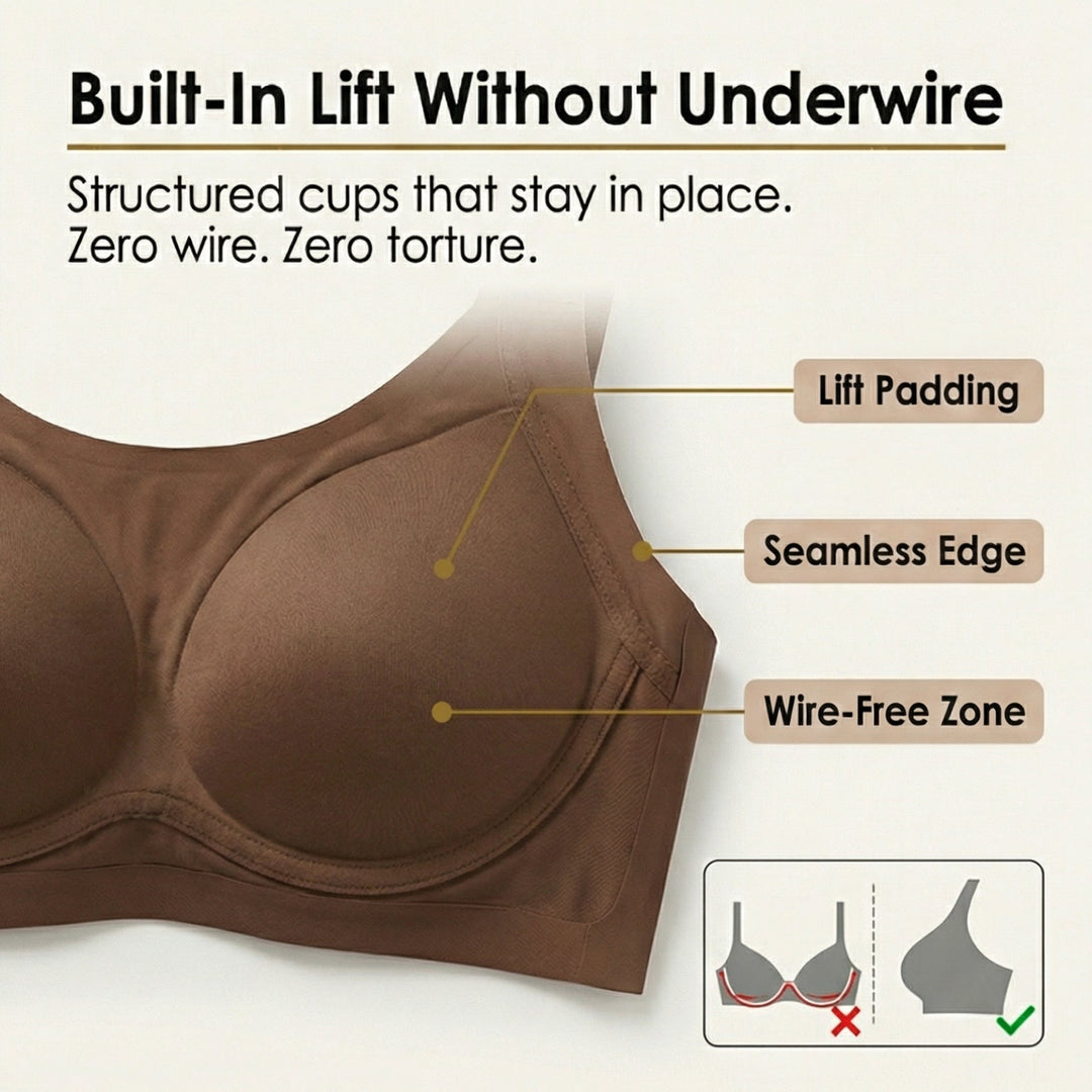 Seven-Level Adjustable Lift Bra