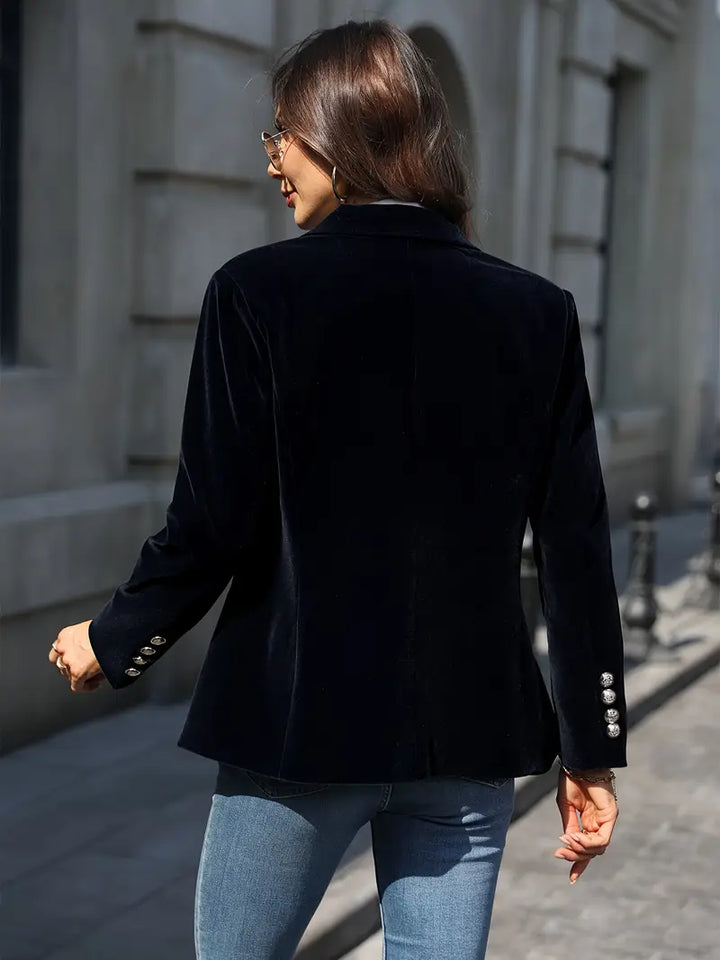 Single Button Fitted Blazer | Valenira