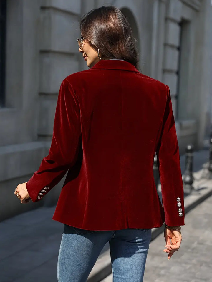 Single Button Fitted Blazer | Valenira
