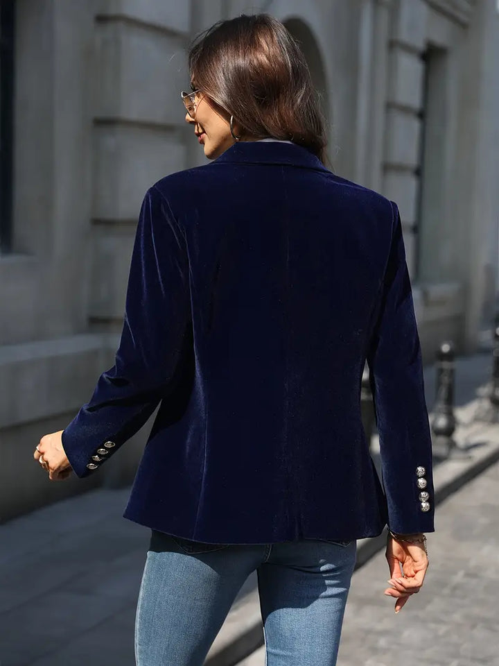 Single Button Fitted Blazer | Valenira
