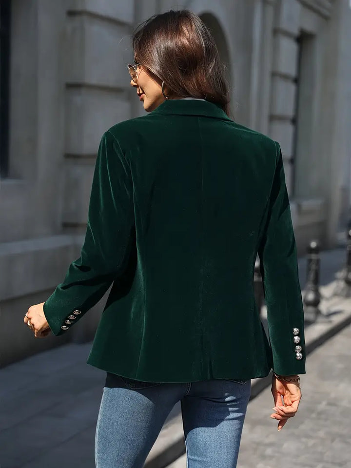 Single Button Fitted Blazer | Valenira