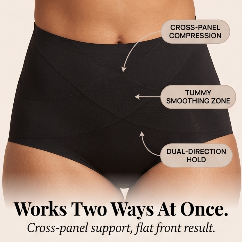 Criss-Cross Panel Shaping Briefs