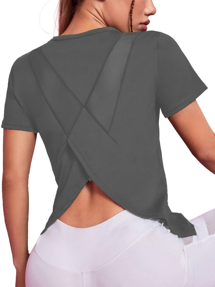 Split Back Sport Tee | Valenira