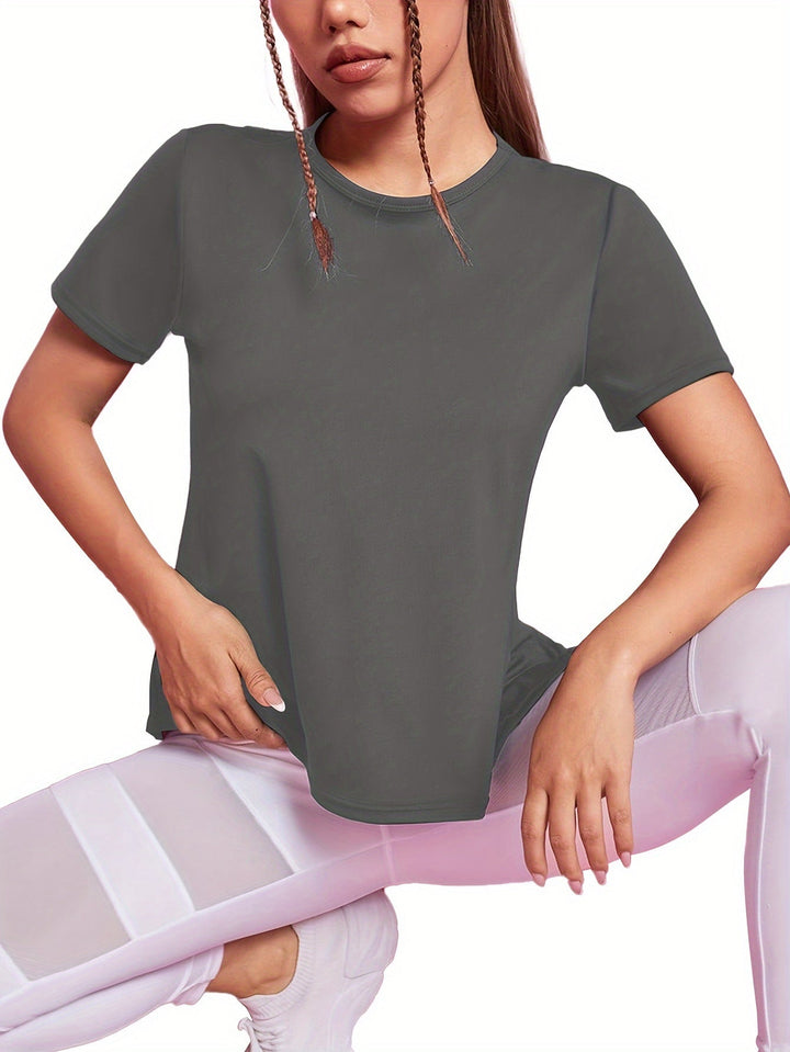 Split Back Sport Tee | Valenira