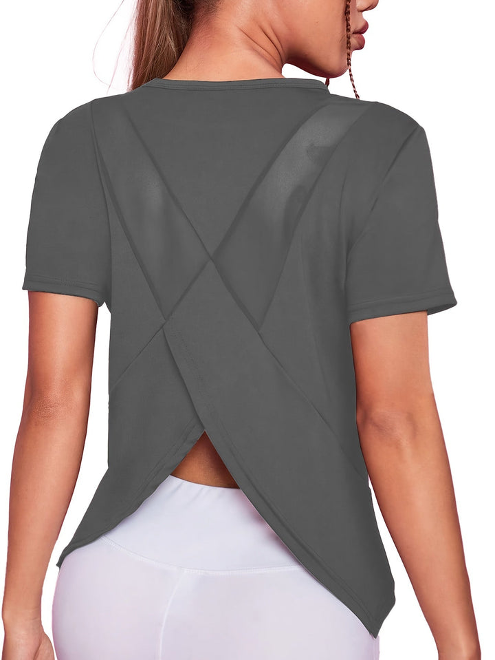 Split Back Sport Tee | Valenira