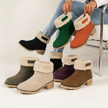 Teddy Cuff Ankle Boots