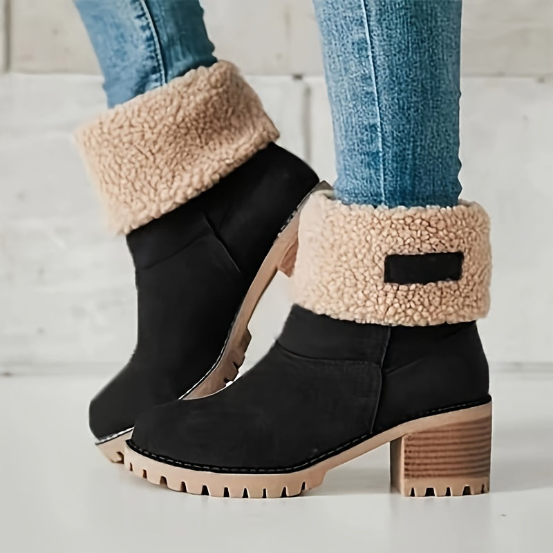 Teddy Cuff Ankle Boots | Valenira