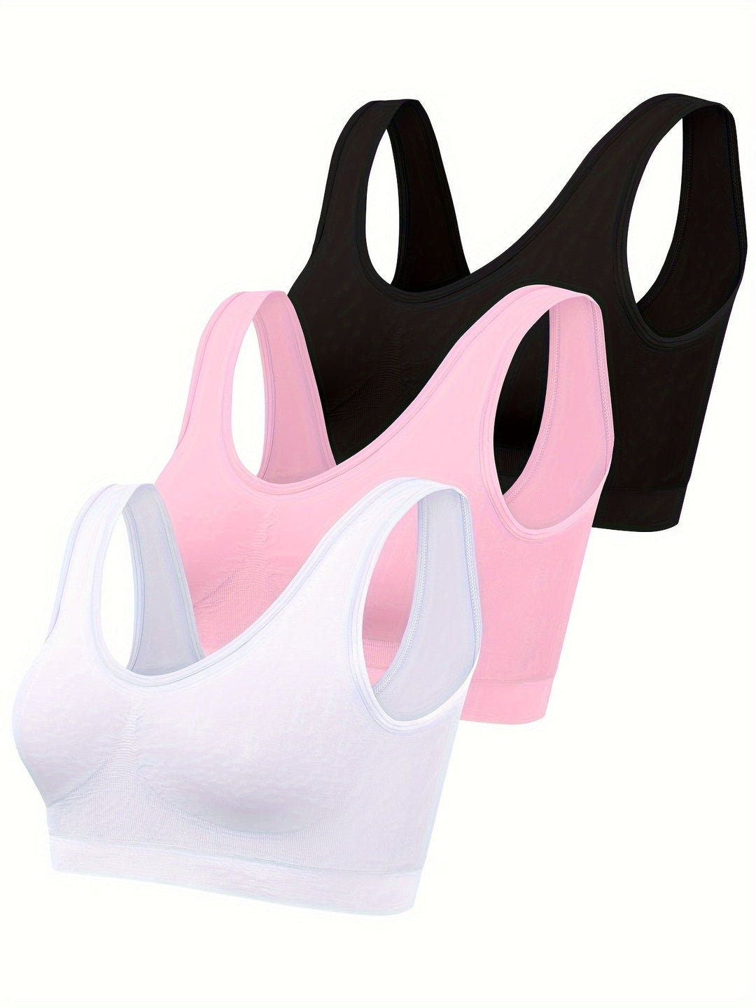 Three Pack Bralette Set in Purple | Valenira