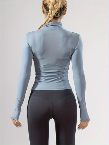 Thumbhole Zip Sports Jacket