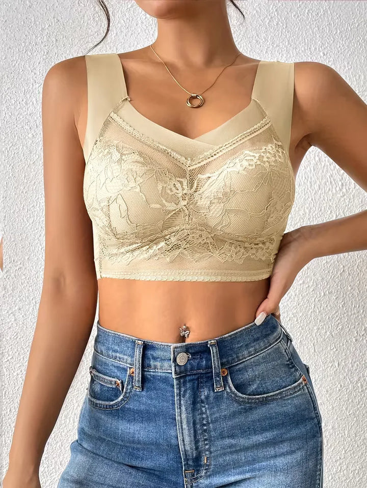 V Neck Lace Bralette | Valenira