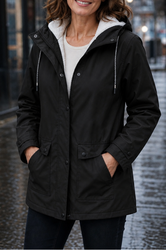 Sherpa Lined Waterproof Hooded Parka