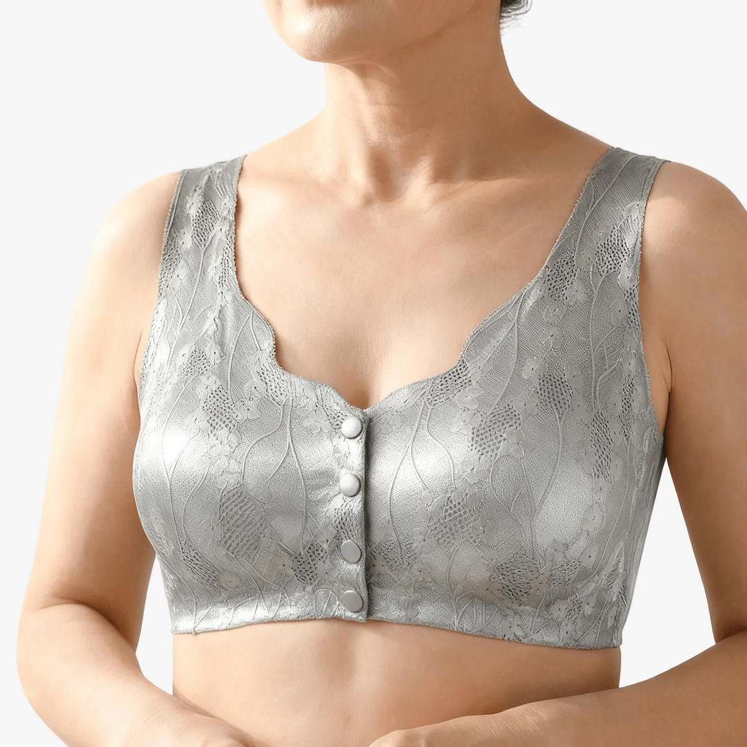 Front-Snap Lace Wireless Bra