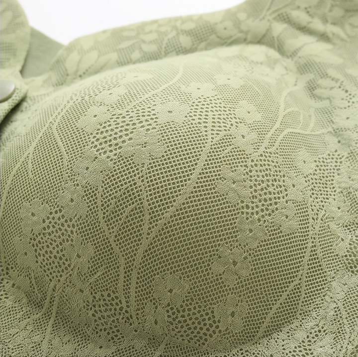 Front-Snap Lace Wireless Bra