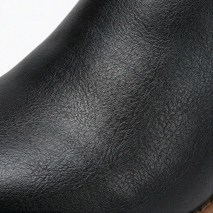 Wool Lined Studded Lace Up Boots