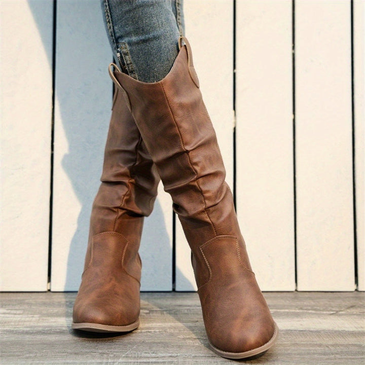 Wide Calf Slouch Boots | Valenira
