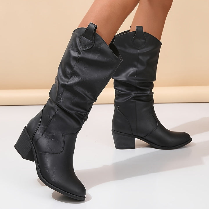 Wide Calf Slouch Boots | Valenira