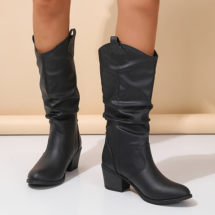 Wide Calf Slouch Boots | Valenira