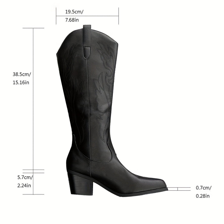 Wide Calf Western Boots | Valenira