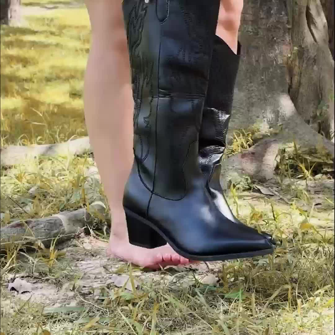 Wide Calf Western Boots | Valenira