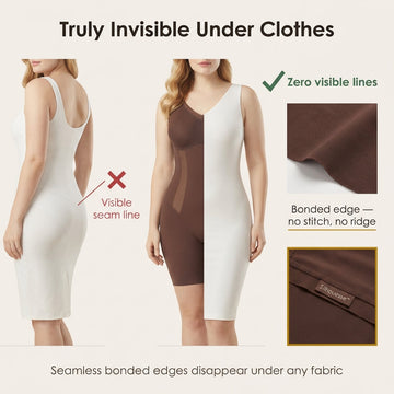 Bonded-Edge Shaping Bodysuit