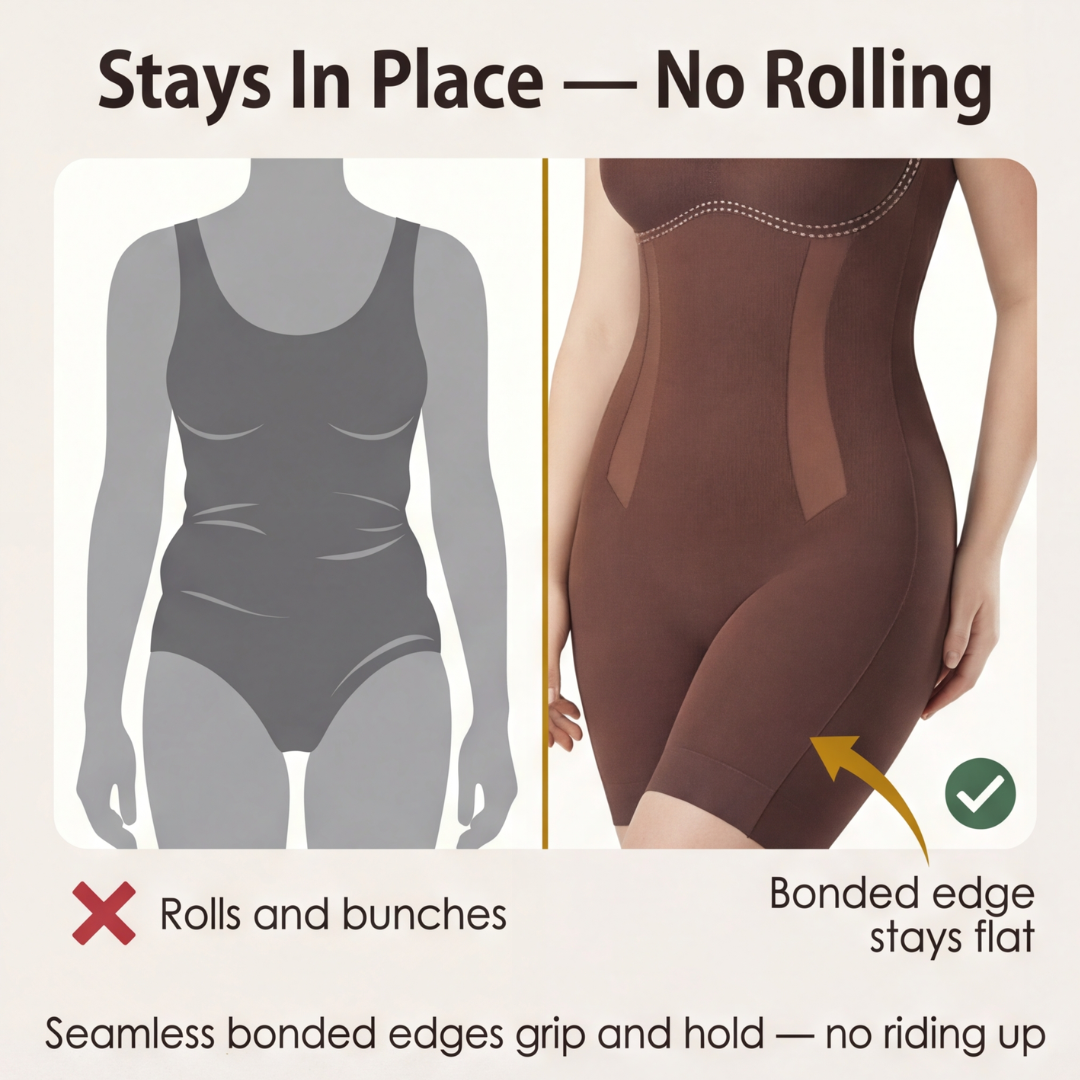 Feature panel comparing a rolled hem with the bonded edge