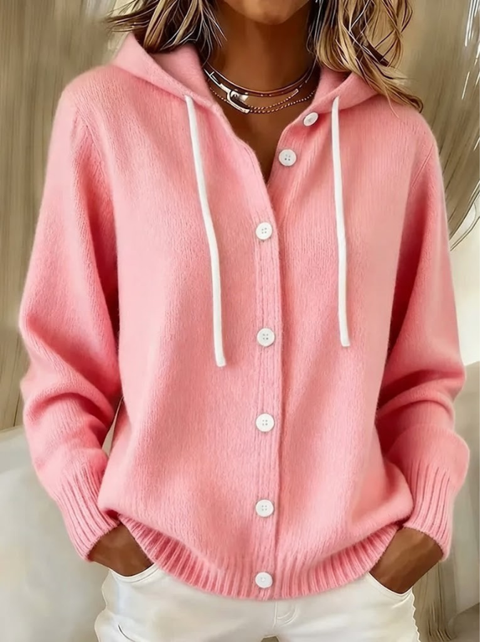 Button Front Knit Cardigan