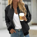 Classic Zip-Front Bomber Jacket