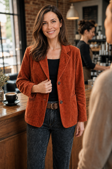Corduroy Patch Pocket Blazer