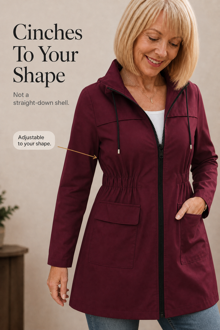 Feature panel showing the adjustable drawstring waist