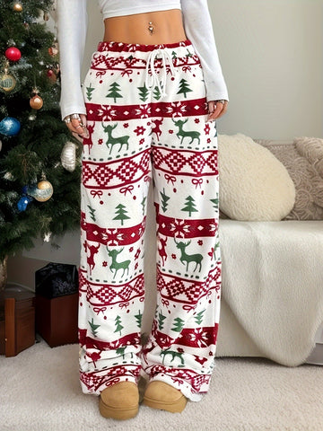 Fair Isle Print Lounge Pants