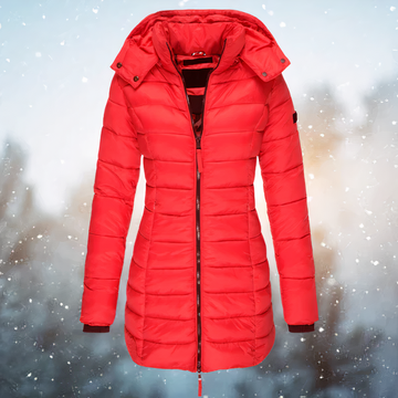 Fitted Waist Puffer Coat