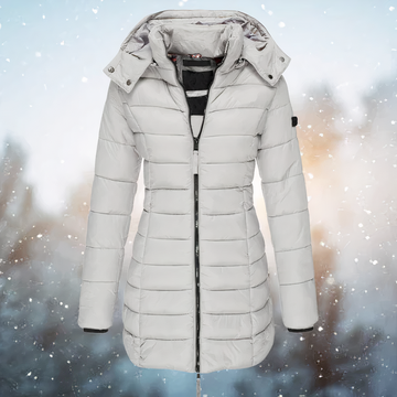 Fitted Waist Puffer Coat