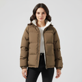Fleece-Lined Hooded Puffer Jacket